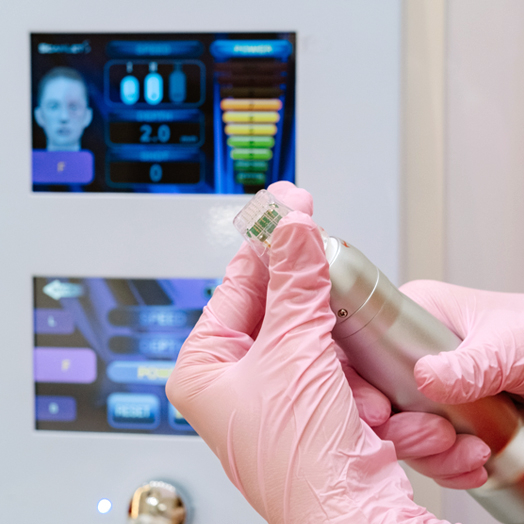 Микроигольчатый RF-лифтинг лица на аппарате Scarlet S